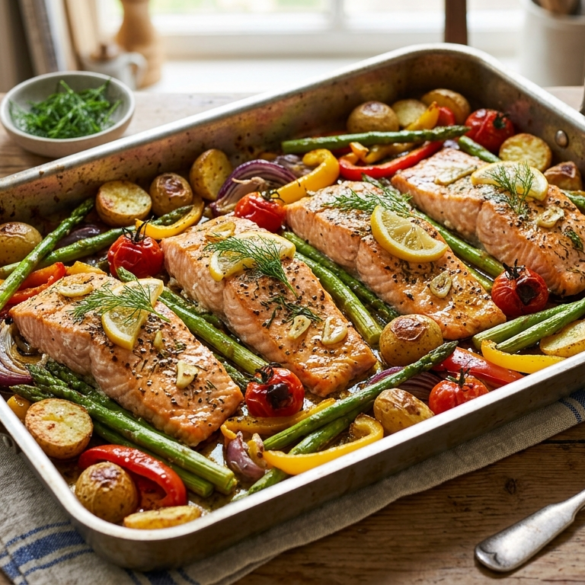 Copycat Jamie Oliver's Salmon Traybake Recipe